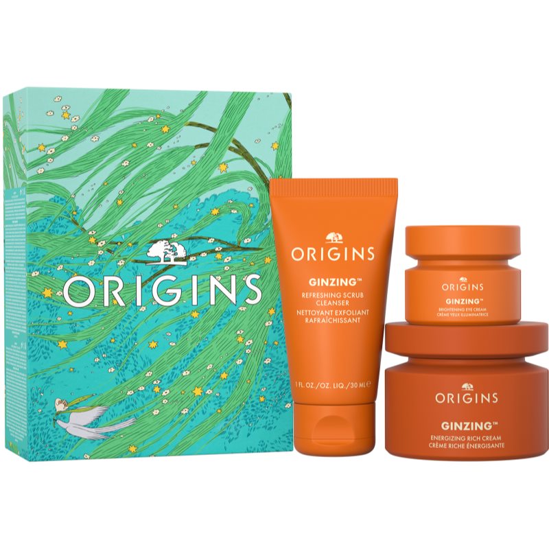 Origins GinZing™ Glowing Essentials подаръчен комплект за суха кожа - Комплект - Сравни цени от 1 магазин с безплатна доставка