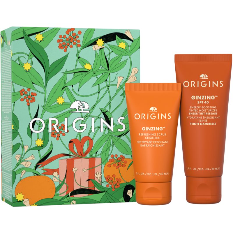 Origins Holiday GinZing Protect & Glow подаръчен комплект за суха кожа - Комплект - Сравни цени от 1 магазин с безплатна доставка
