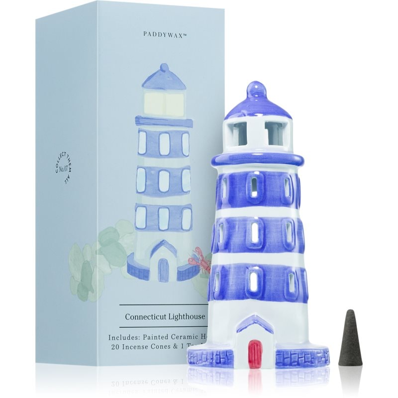 Paddywax Painted Ceramic House Connecticut Lighthouse подаръчен комплект - Комплект - Сравни цени от 1 магазин с безплатна доставка