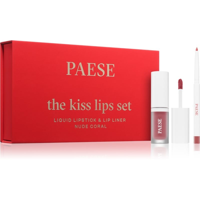 Paese The Kiss Lips Set Nude Coral подаръчен комплект цвят 02 nude coral - Комплект - Сравни цени от 1 магазин с безплатна доставка