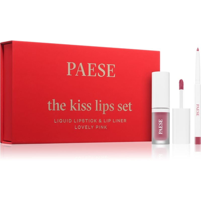 Paese The Kiss Lips Set Lovely Pink подаръчен комплект цвят 03 Lovely Pink - Комплект - Сравни цени от 1 магазин с безплатна доставка