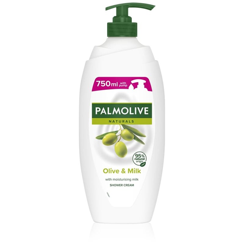 Palmolive Naturals Olive душ-гел и крем-гел за вана с екстракт от маслини с дозатор