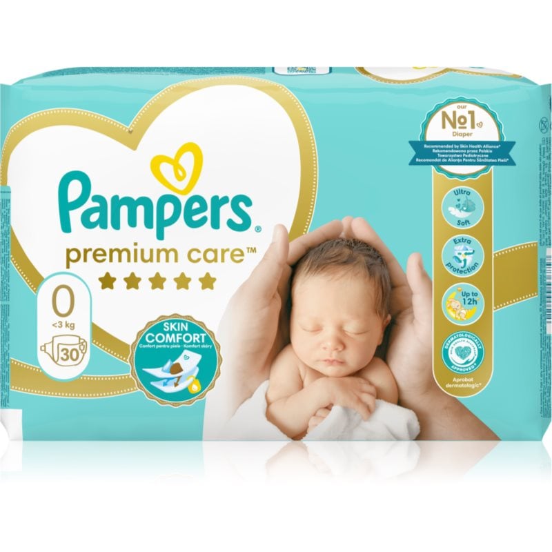 Pampers Premium Care Size 0 еднократни пелени < 3kg