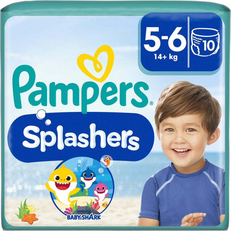 Pampers Splashers 5-6 пелени-гащички за плуване 14+ kg 10 бр. - Грижа за тяло - Сравни цени от 1 магазин с безплатна доставка