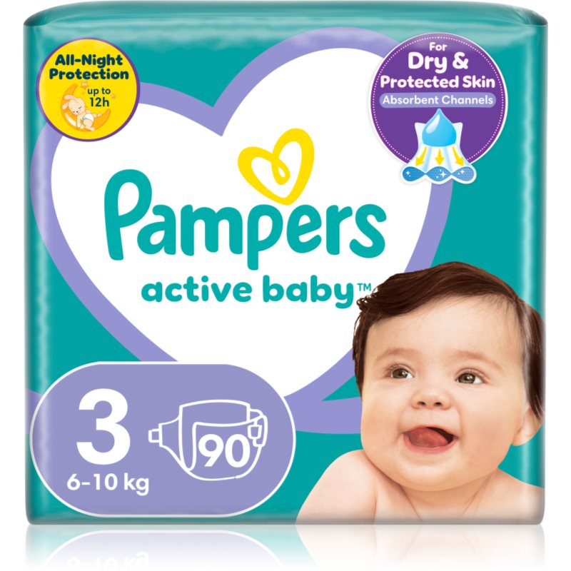 Pampers Active Baby Size 3 еднократни пелени 6-10 kg - За деца - Сравни цени от 1 магазин с безплатна доставка