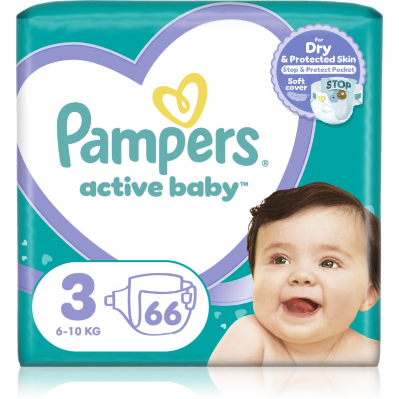 Pampers Active Baby Size 3 еднократни пелени 6-11 kg - За деца - Сравни цени от 1 магазин с безплатна доставка