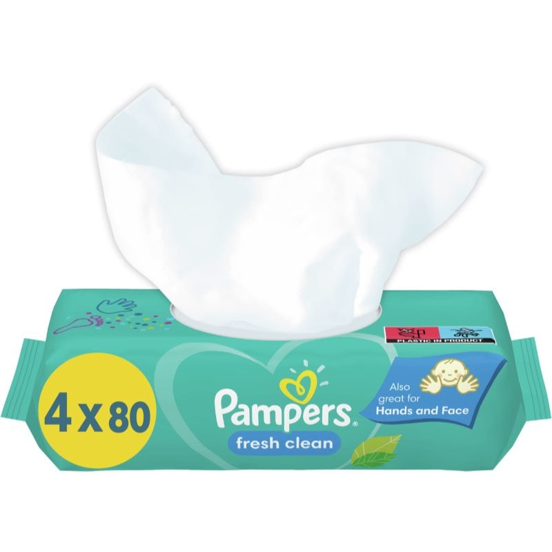 Pampers Fresh Clean мокри почистващи кърпички за деца за чувствителна кожа