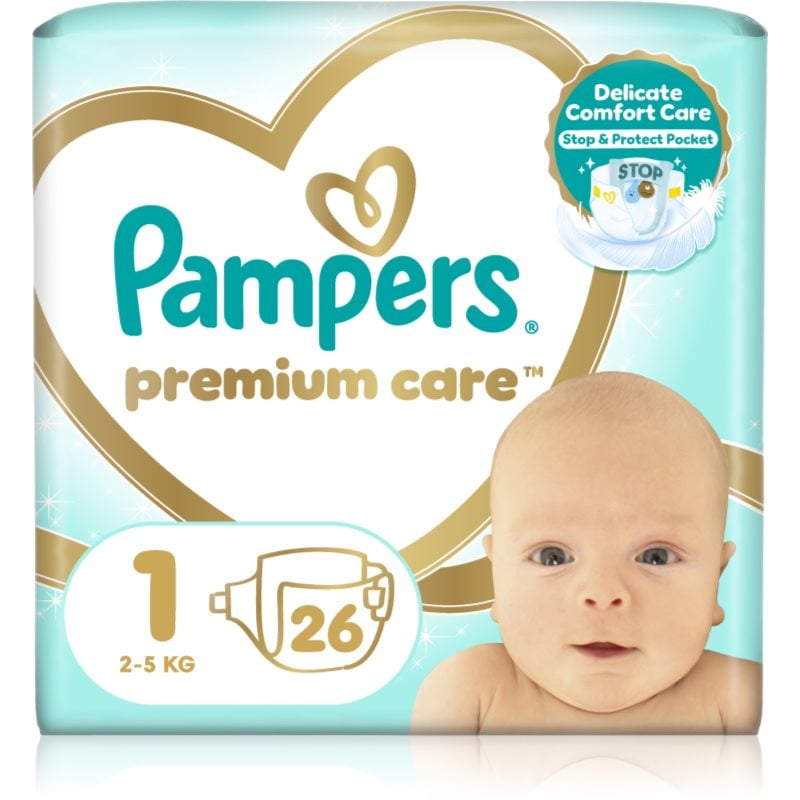 Pampers Premium Care Size 1 еднократни пелени 2-5 kg