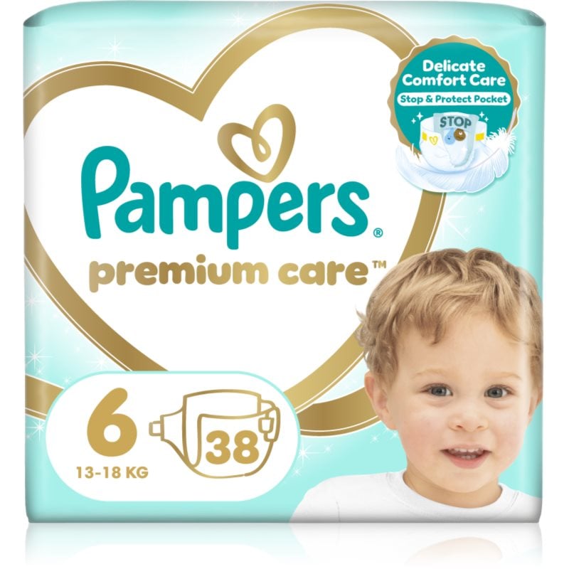 Pampers Premium Care Size 6 еднократни пелени 13-18 kg