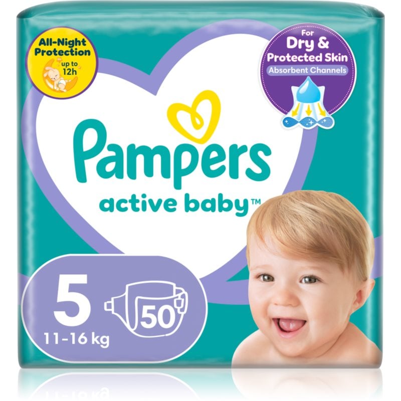 Pampers Active Baby Size 5 еднократни пелени 11-16 kg