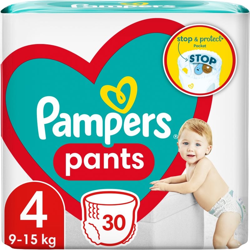 Pampers Pants Size 4 еднократни пелени гащички 9 – 15 kg