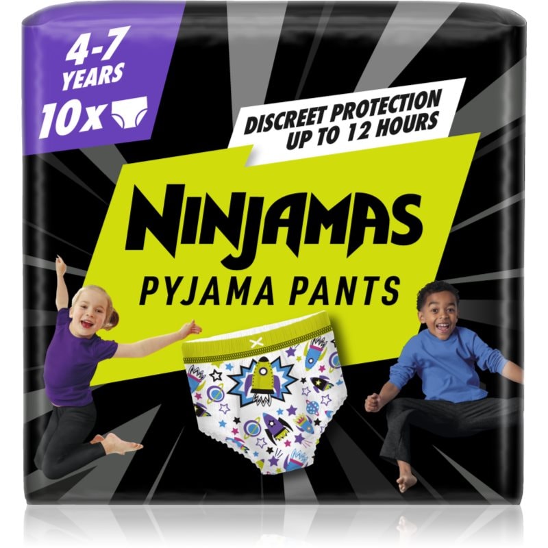 Pampers Ninjamas Pyjama Pants нощни пелени гащички 17-30 kg Spaceships - За деца - Сравни цени от 1 магазин с безплатна доставка