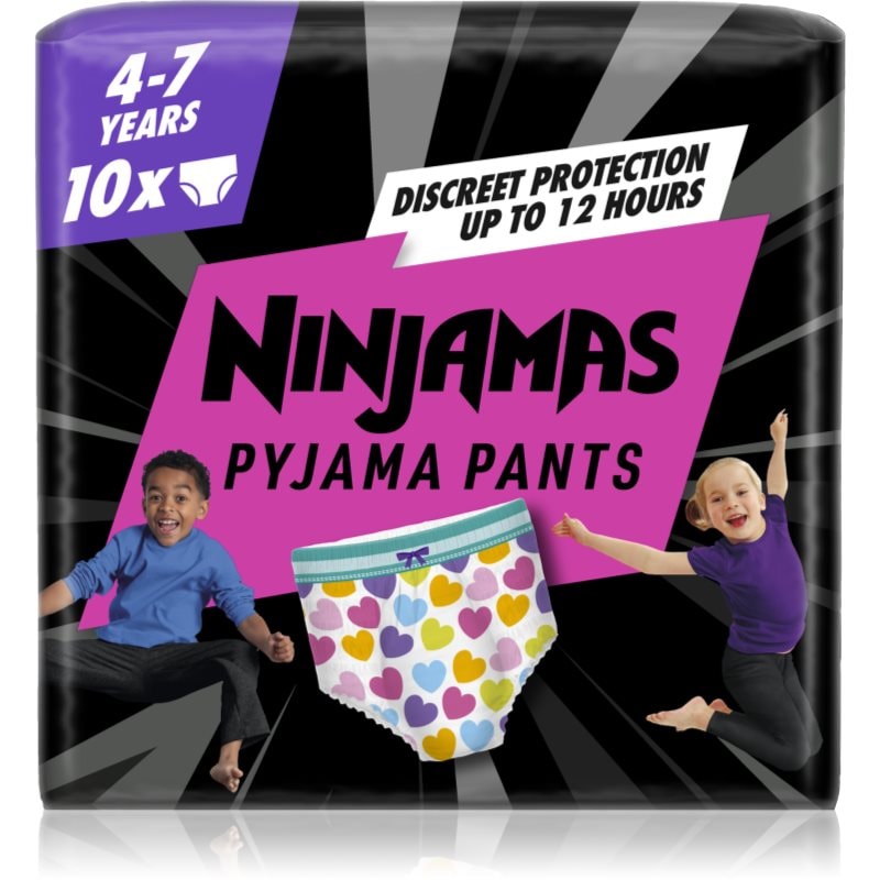 Pampers Ninjamas Pyjama Pants нощни пелени гащички 17-30 kg Hearts - За деца - Сравни цени от 1 магазин с безплатна доставка