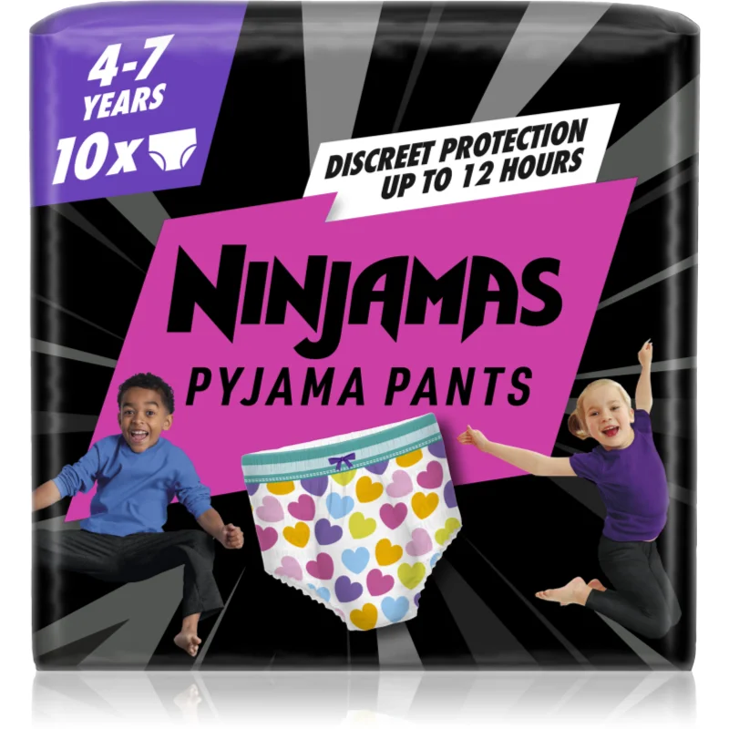 Pampers Ninjamas Pyjama Pants нощни пелени гащички 17-30 kg Hearts - За деца - Сравни цени от 1 магазин с безплатна доставка