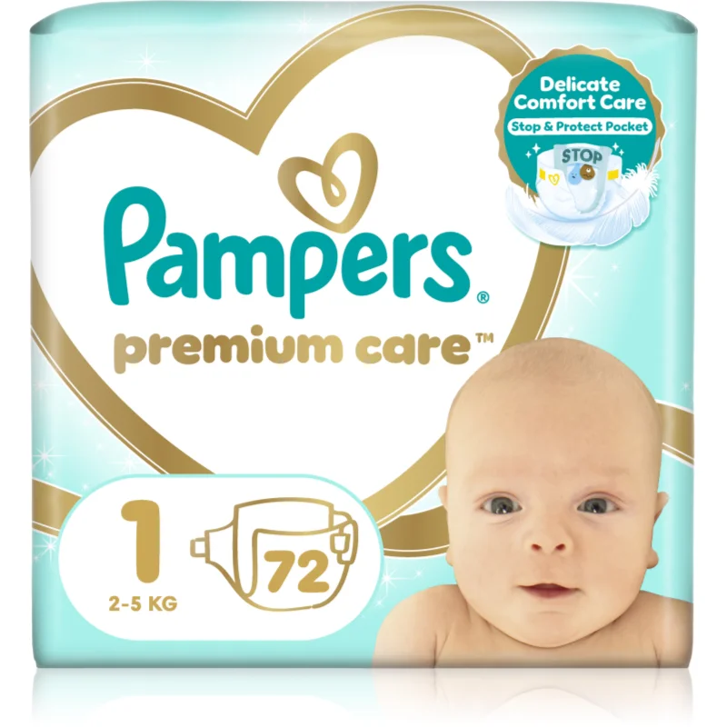 Pampers Premium Care Size 1 еднократни пелени 2- - За деца - Сравни цени от 1 магазин с безплатна доставка
