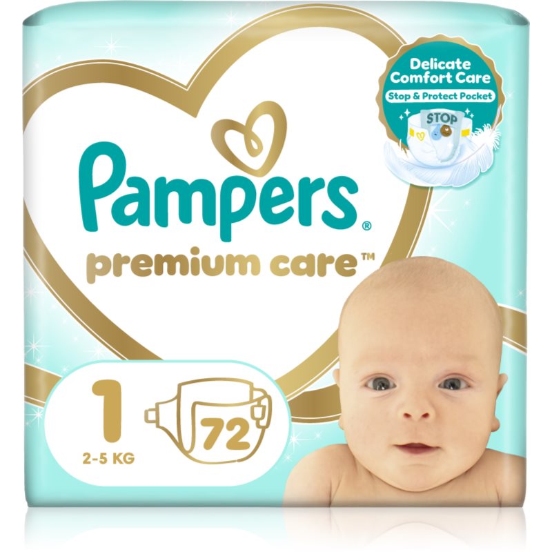 Pampers Premium Care Size 1 еднократни пелени 2-5 kg - Грижа за тяло - Сравни цени от 1 магазин с безплатна доставка