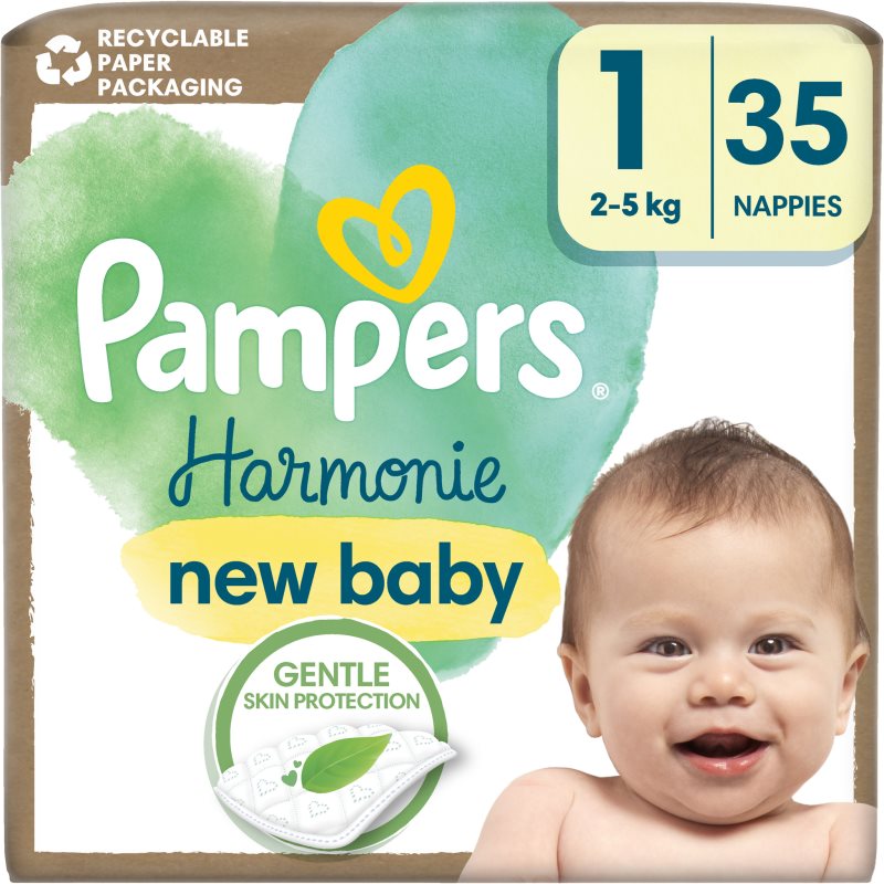 Pampers Harmonie Size 1 еднократни пелени 2-5 kg - За деца - Сравни цени от 1 магазин с безплатна доставка