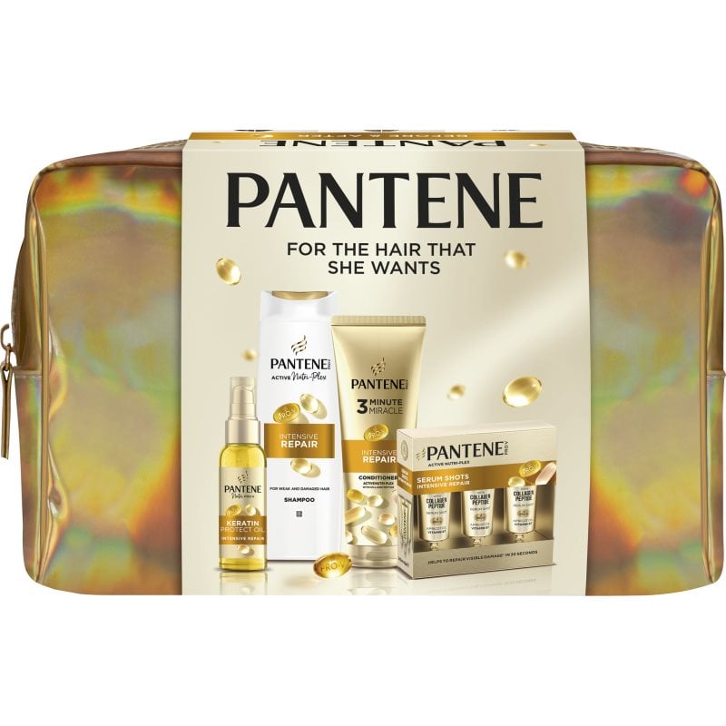 Pantene Pro-V Active Nutri Plex Golden Bag подаръчен комплект за увредена коса