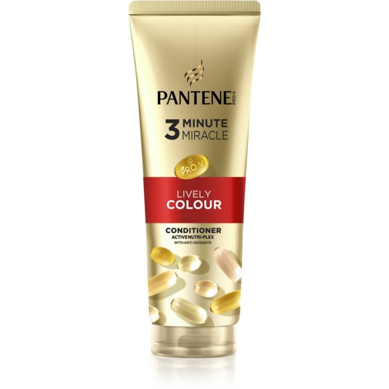 Pantene Pantene 3 Minute Miracle Lively Colour балсам за увредена и ядисана коса - Унисекс парфюм 220мл - Сравни цени от 1 магазин с безплатна доставка