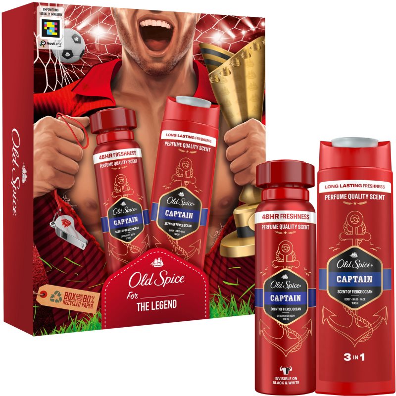 Old Spice Captain For The Legend подаръчен комплект за мъже - Комплект - Сравни цени от 1 магазин с безплатна доставка