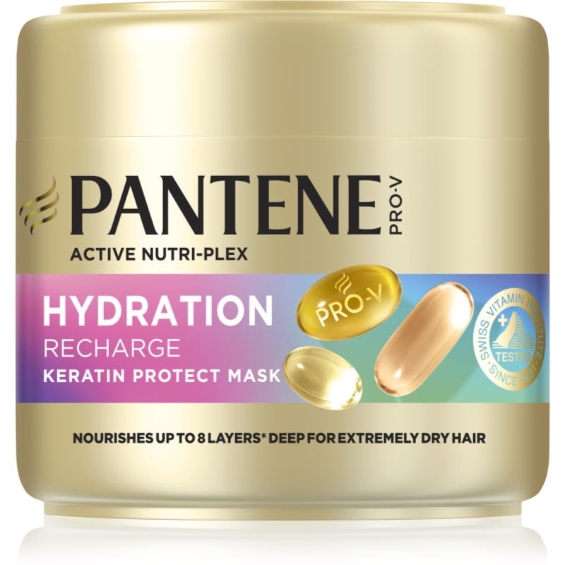 Pantene Pro-V Active Nutri Plex Hydration Recharge регенерираща и хидратираща маска за коса. с кератин