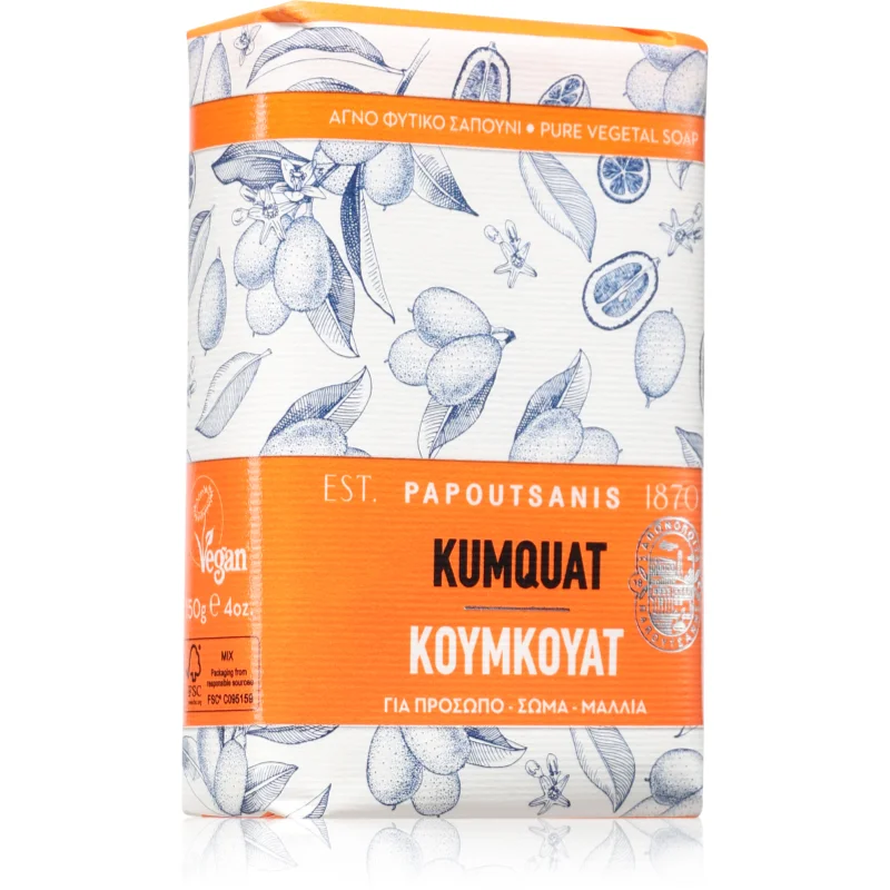 PAPOUTSANIS Kumquat твърд сапун - Грижа за тяло - Сравни цени от 1 магазин с безплатна доставка
