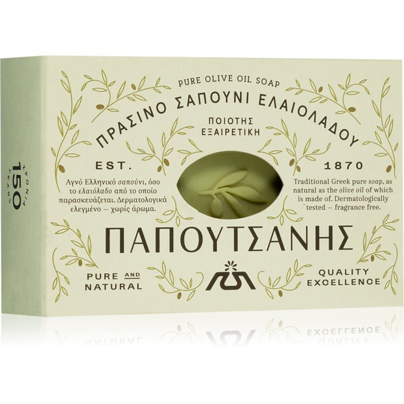 PAPOUTSANIS PAPOUTSANIS Traditional Olive Oil твърд сапун - Унисекс парфюм 125мл - Сравни цени от 1 магазин с безплатна доставка