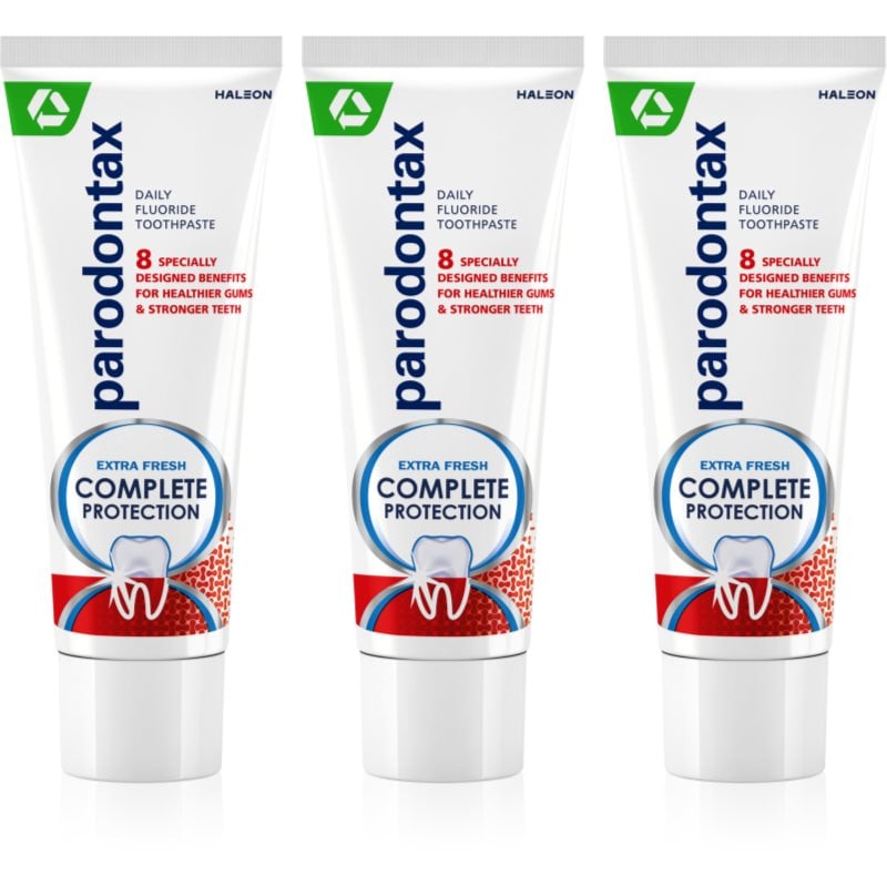 Parodontax Complete Protection Extra Fresh паста за зъби с флуорид за здрави зъби и венци 3x