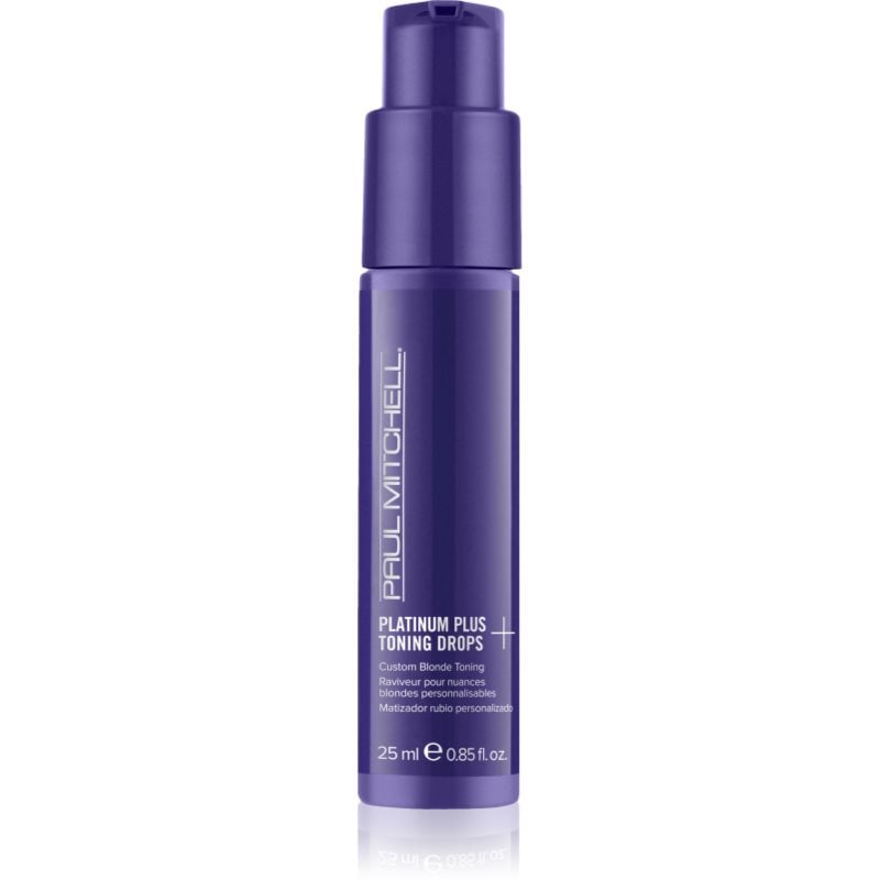 Paul Mitchell Platinum Plus Toning Drops пигментни капки за изрусена коса, коса с кичури със студени руси нюанси