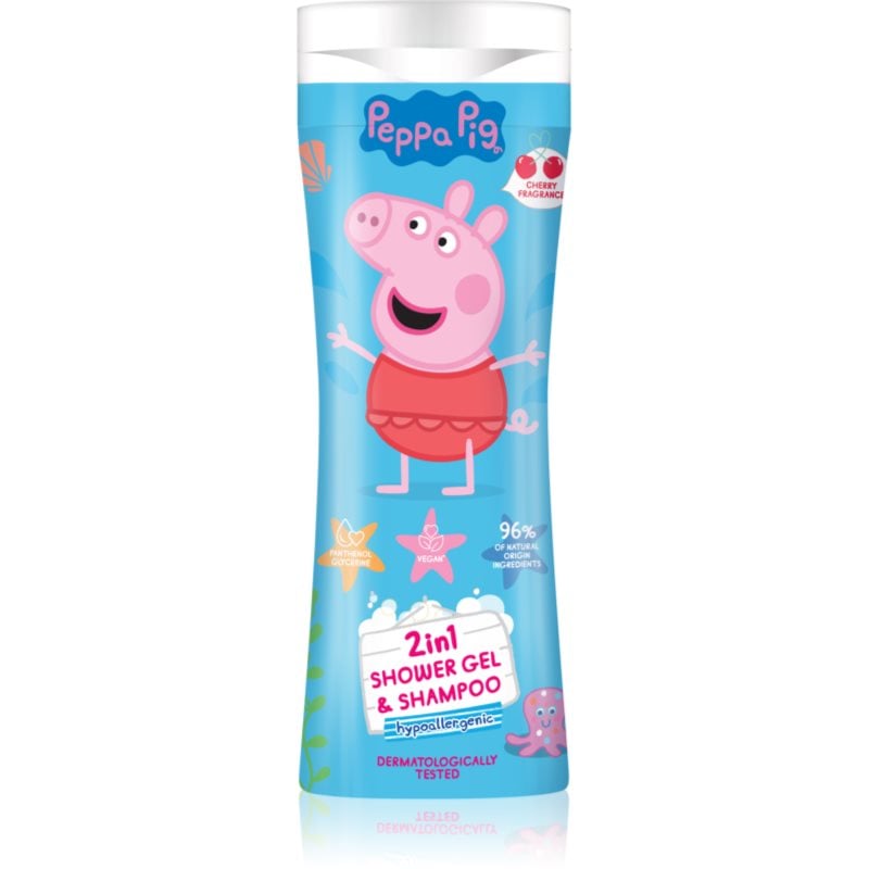 Peppa Pig Shower gel & Shampoo душ гел и шампоан 2 в 1 за деца Cherry