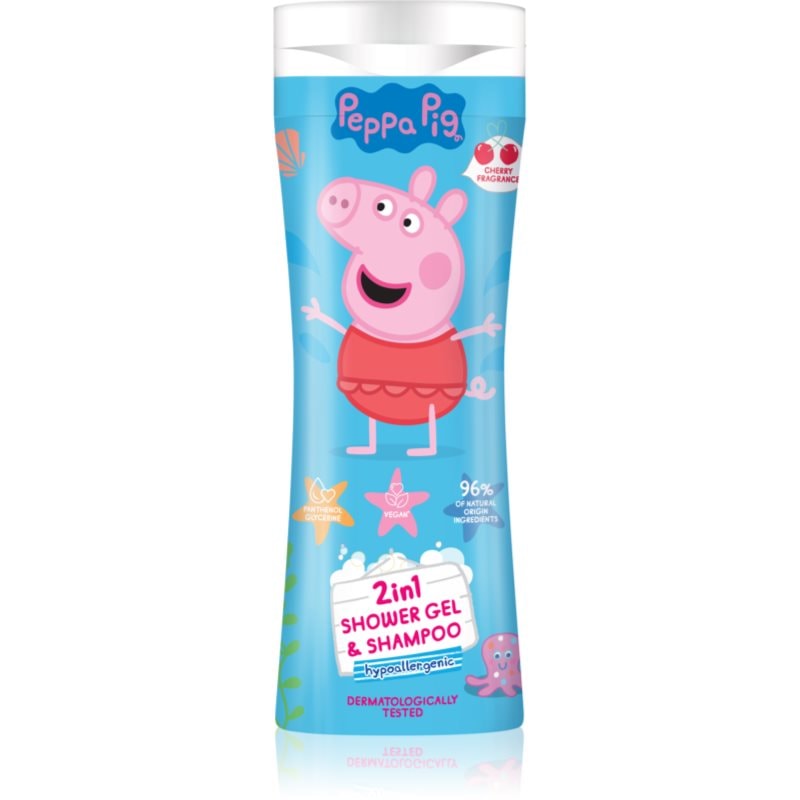 Peppa Pig Shower gel & Shampoo душ гел и шампоан 2 в 1 за деца Cherry - Грижа за коса - Сравни цени от 1 магазин с безплатна доставка