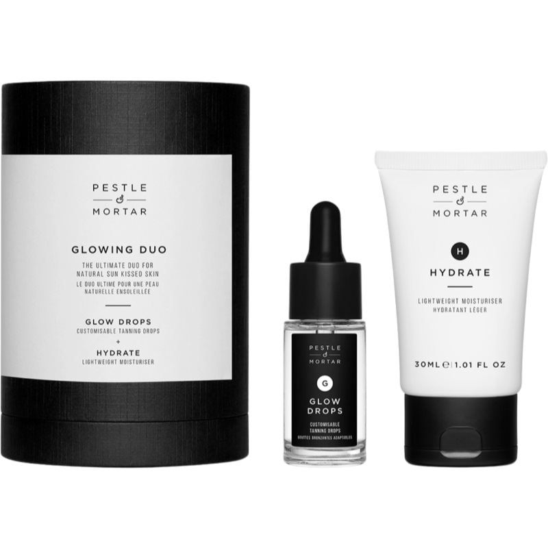 Pestle & Mortar The Glowing Duo подаръчен комплект с автобронзиращ ефект - Комплект - Сравни цени от 1 магазин с безплатна доставка