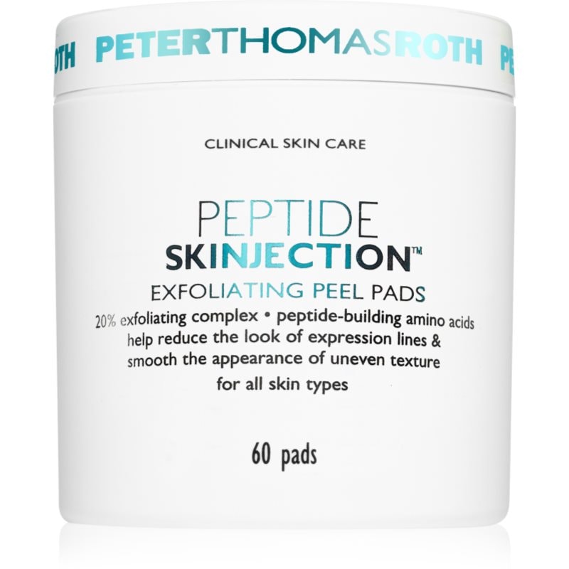 Peter Thomas Roth Peter Thomas Roth Peptide Skinjection™ Exfoliating Peel Pads ексфолиращи възглавнички с изглаждащ ефект - Унисекс парфюм 60мл - Сравни цени от 1 магазин с безплатна доставка