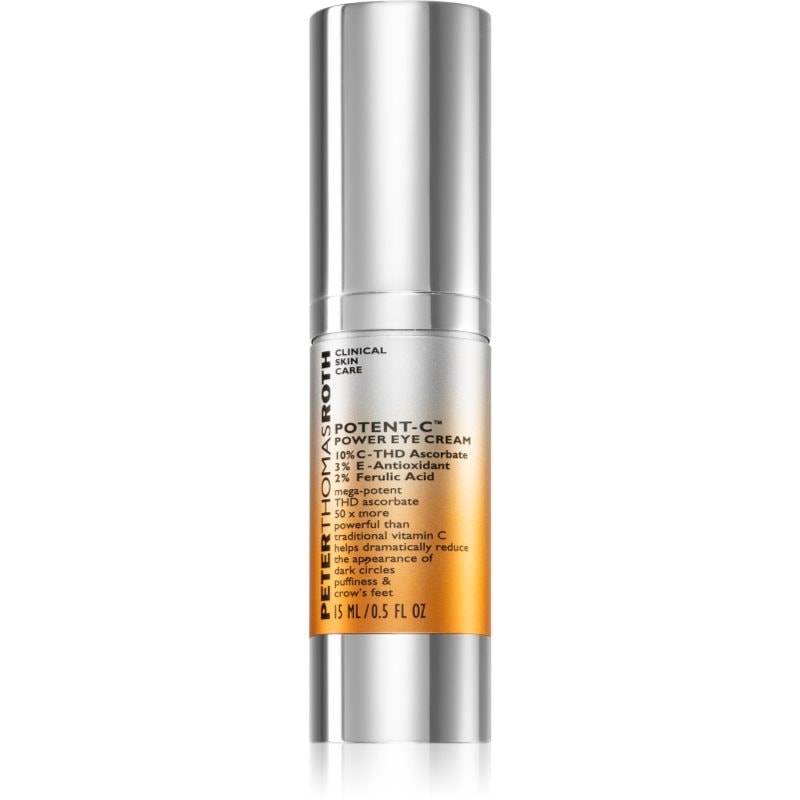 Peter Thomas Roth Peter Thomas Roth Potent-C Power Eye Cream хидратиращ крем за очи против отоци и тъмни кръгове - Унисекс парфюм 15мл - Сравни цени от 1 магазин с безплатна доставка