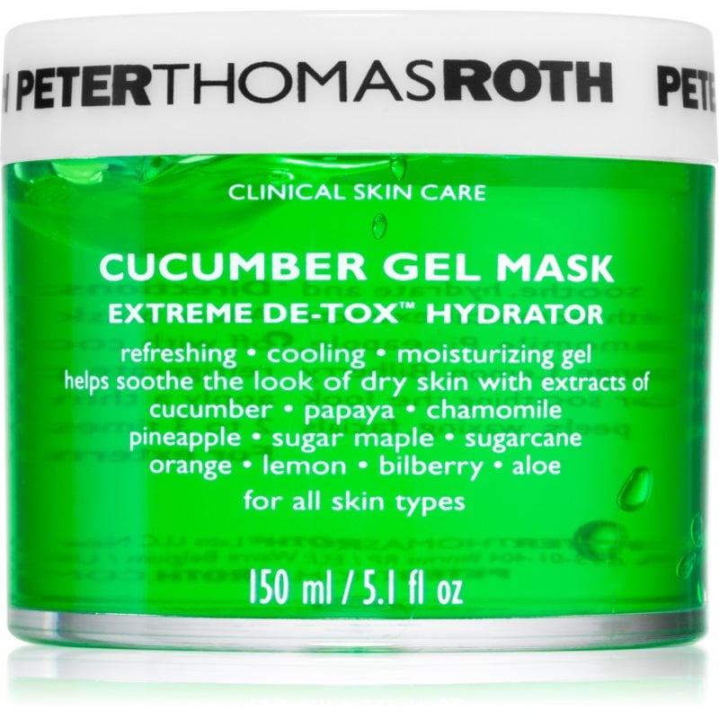 Peter Thomas Roth Cucumber De-Tox Gel Mask хидратираща гел маска за зоната на лицето и очите