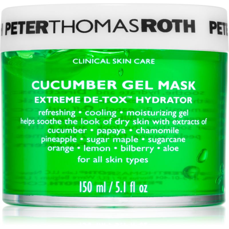 Peter Thomas Roth Cucumber De-Tox Gel Mask хидратираща гел маска за зоната на лицето и очите - Грижа за лице - Сравни цени от 1 магазин с безплатна доставка