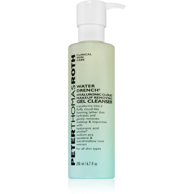 Peter Thomas Roth Water Drench Hyaluronic Cloud Gel Cleanser почистващ и премахващ грима гел - Грижа за лице - Сравни цени от 1 магазин с безплатна доставка