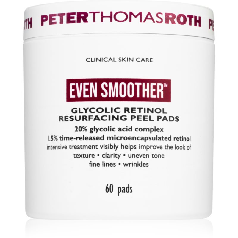 Peter Thomas Roth EVEN SMOOTHER™ Glycolic Retinol Resurfacing Peel Pads ексфолиращи тампони за лице за нощ - Грижа за лице - Сравни цени от 1 магазин с безплатна доставка