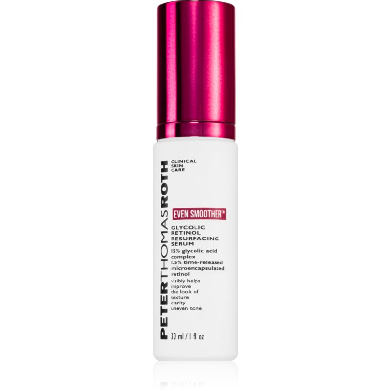 Peter Thomas Roth Peter Thomas Roth EVEN SMOOTHER™ Glycolic Retinol Resurfacing Serum интензивен серум с изглаждащ ефект - Унисекс парфюм 30мл - Сравни цени от 1 магазин с безплатна доставка