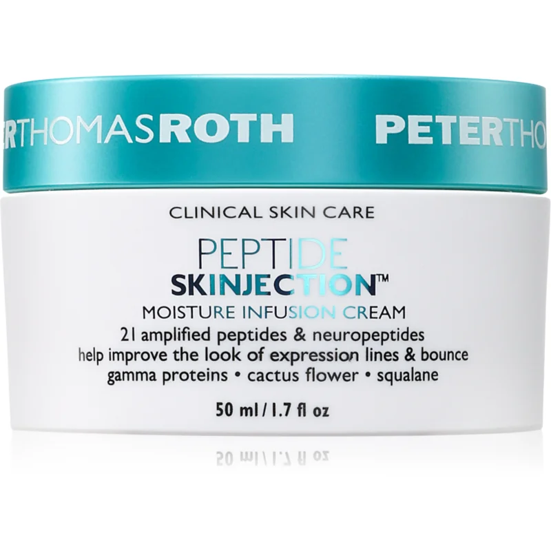 Peter Thomas Roth Peptide Skinjection™ Moisture Infusion Cream Refillable изглаждащ хидратиращ крем с пептиди за многократно пълнене