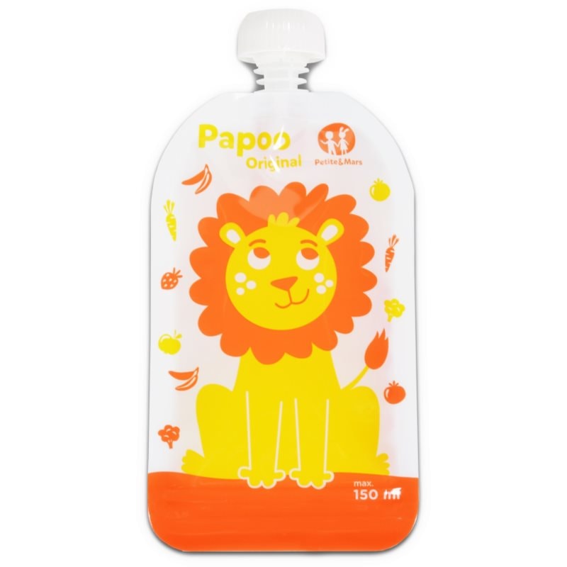 Petite & Mars Papoo детски храни в пауч опаковка Lion 6x - За деца - Сравни цени от 1 магазин с безплатна доставка