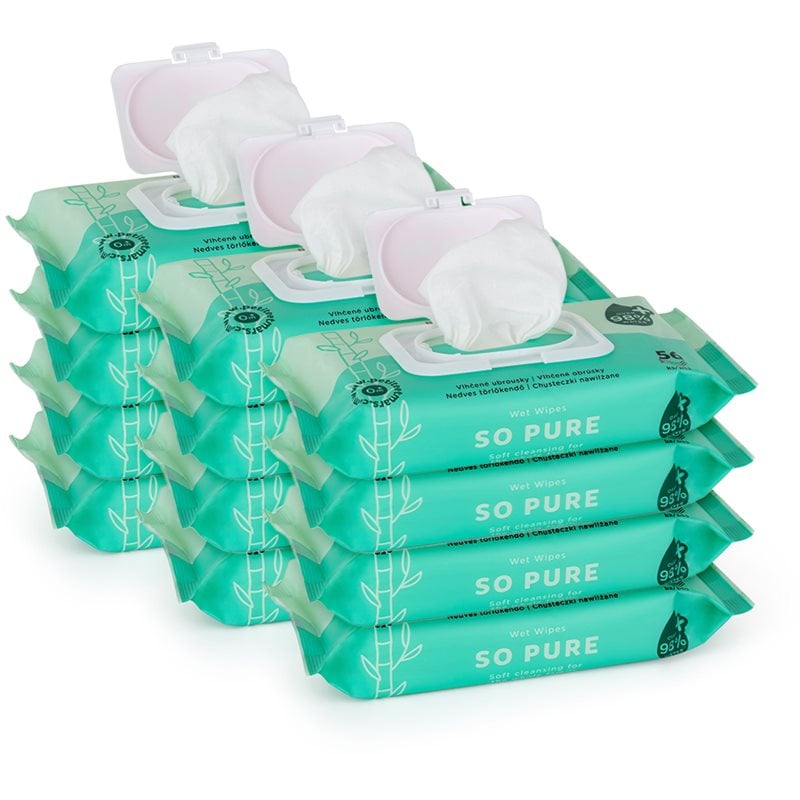 Petite & Mars So Pure мокри кърпички за деца 12x56 бр.