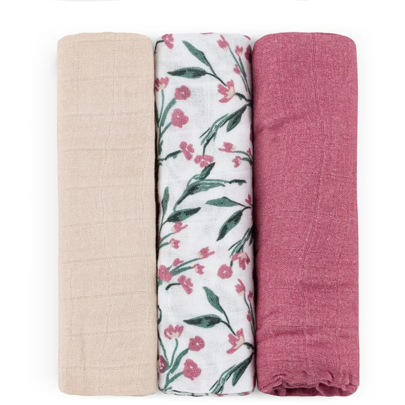 Petite & Mars Moussy пелени от плат Pink Meadow 68 x 68 cm - За деца - Сравни цени от 1 магазин с безплатна доставка