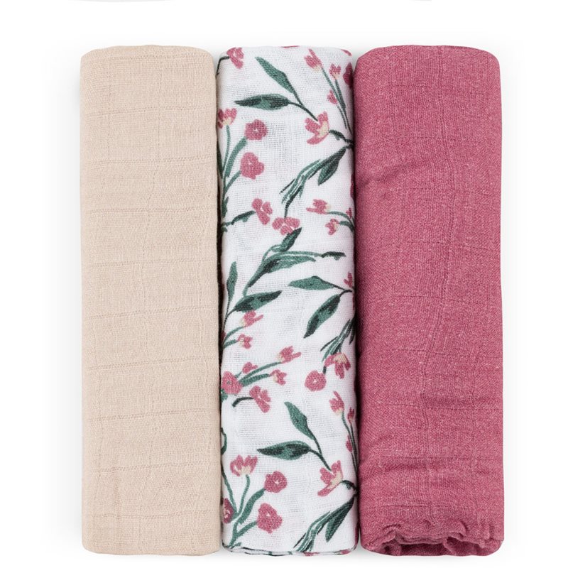 Petite & Mars Moussy пелени от плат Pink Meadow 68 x 68 cm - За деца - Сравни цени от 1 магазин с безплатна доставка