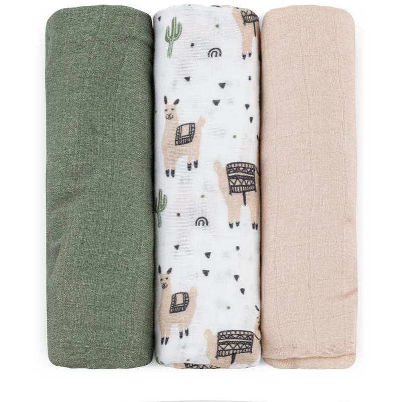 Petite & Mars Moussy пелени от плат Llama Vibes 68 x 68 cm - За деца - Сравни цени от 1 магазин с безплатна доставка