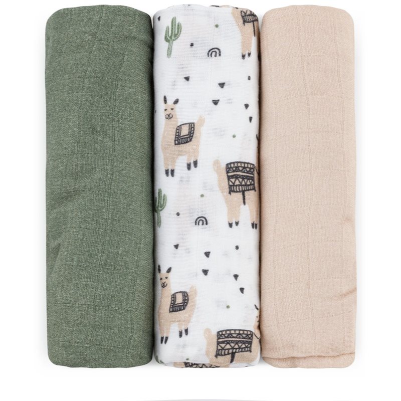 Petite & Mars Moussy пелени от плат Llama Vibes 68 x 68 cm - За деца - Сравни цени от 1 магазин с безплатна доставка