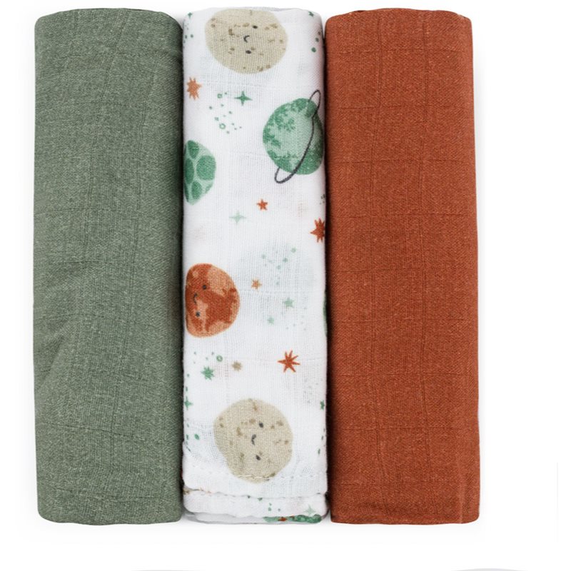 Petite & Mars Moussy пелени от плат Celestial Planets 68 x 68 cm - За деца - Сравни цени от 1 магазин с безплатна доставка