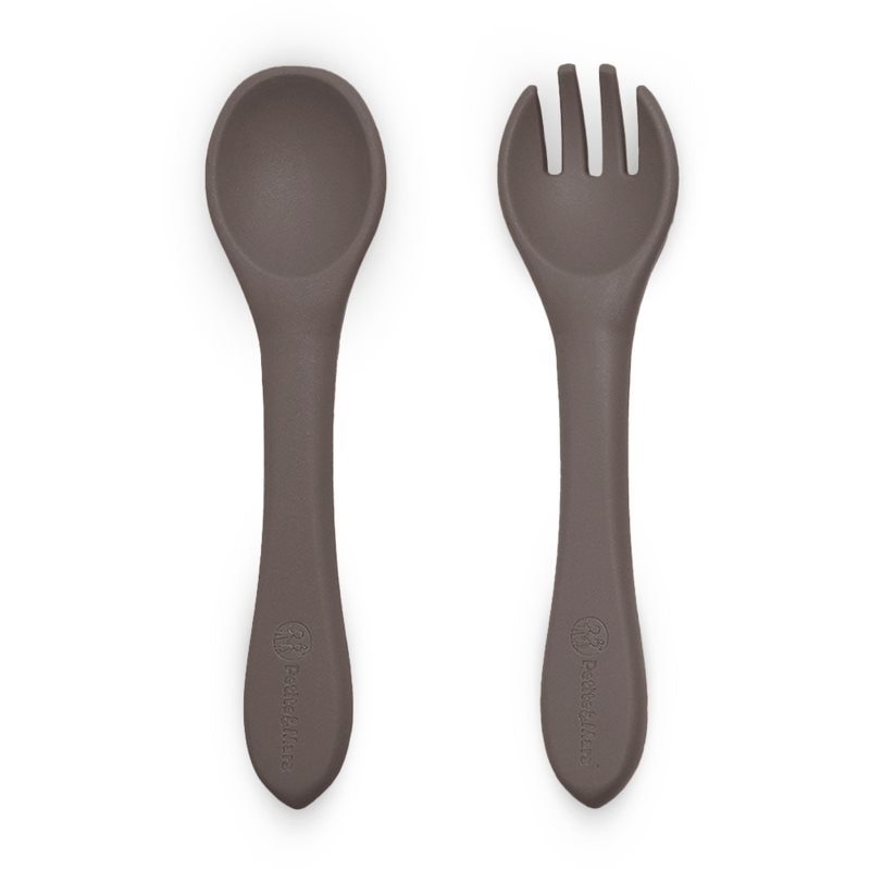 Petite & Mars Take & Match Silicone Cutlery прибор Bitter Cocoa 6m+ - За деца - Сравни цени от 1 магазин с безплатна доставка