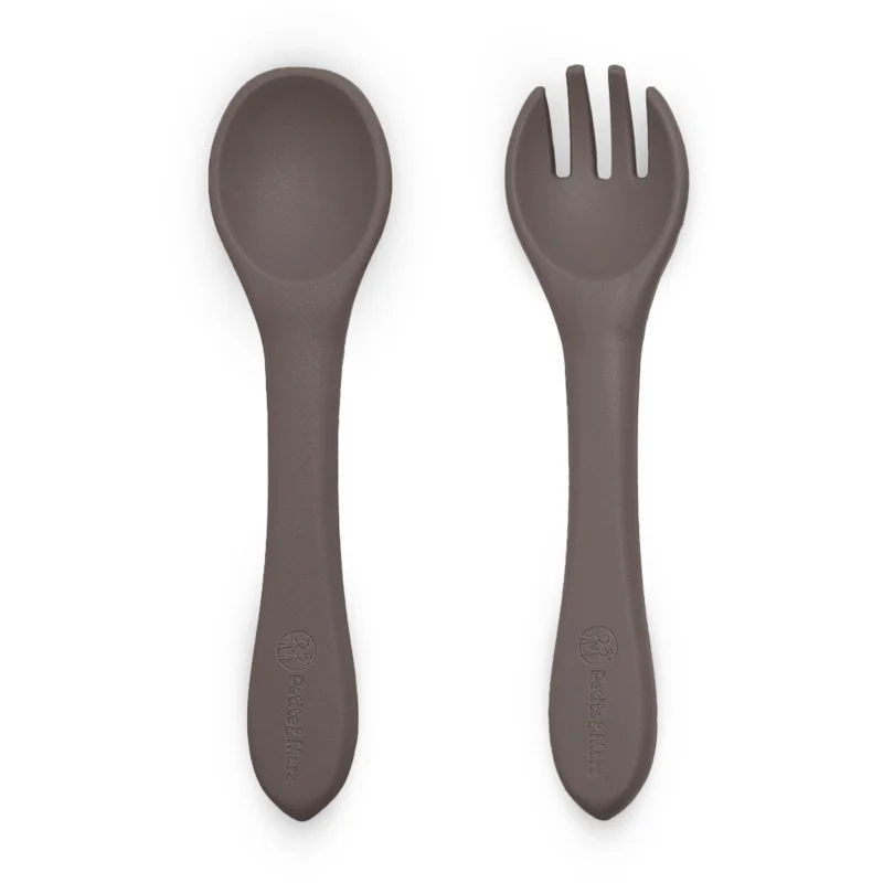 Petite & Mars Take & Match Silicone Cutlery прибор Bitter Cocoa 6m+ - За деца - Сравни цени от 1 магазин с безплатна доставка
