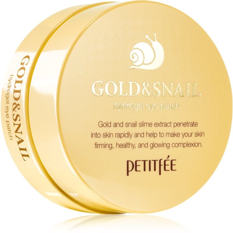 Petitfée Gold & Snail хидрогелова маска за зоната около очите с екстракт от охлюв